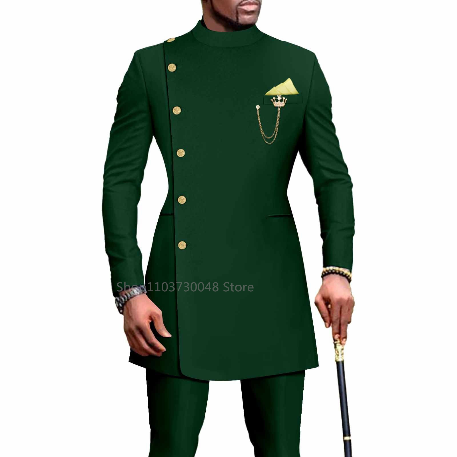Slim Fit Blazer Men - African Design Slim Fit 2 Piece