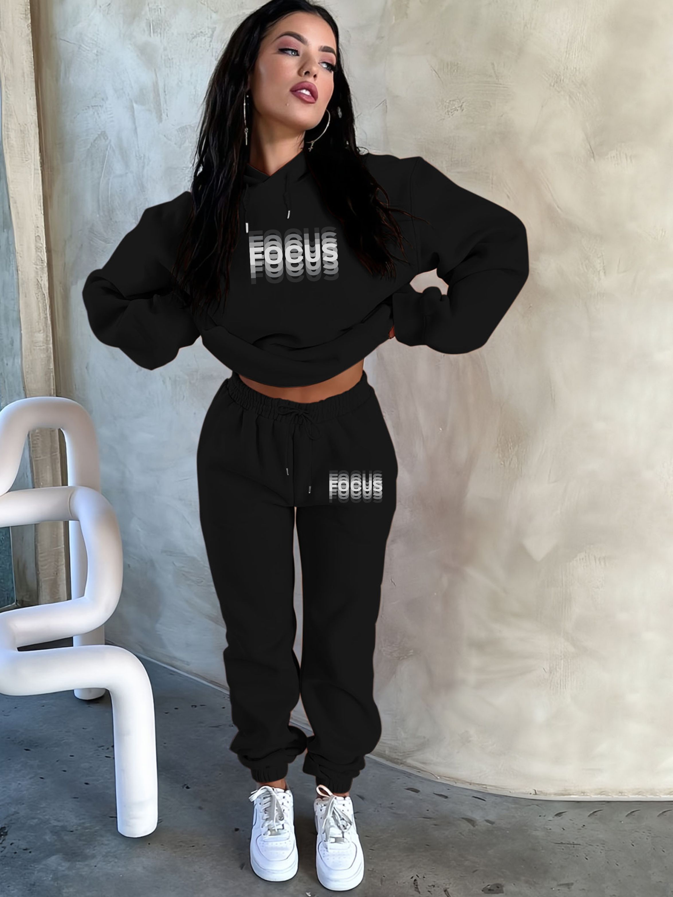Men'S Fashion Pants - Female Winter Warm Fleece Thick 2Pcs