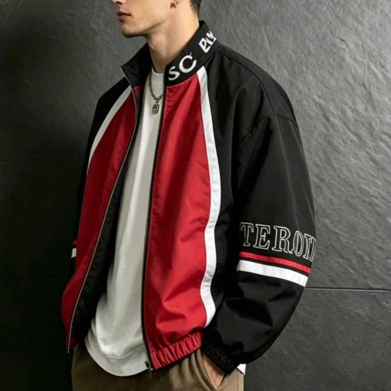 Varsity Jacket Letterman - American Letter Patchwork Varsity Jackets Men
