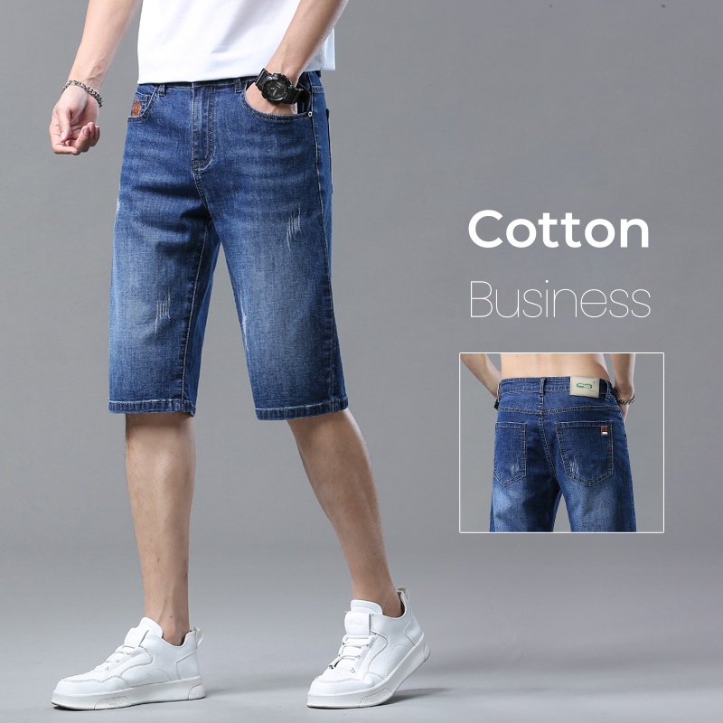 Men Fashion Jeans - Men's Shorts Summer Straight Denim Shorts