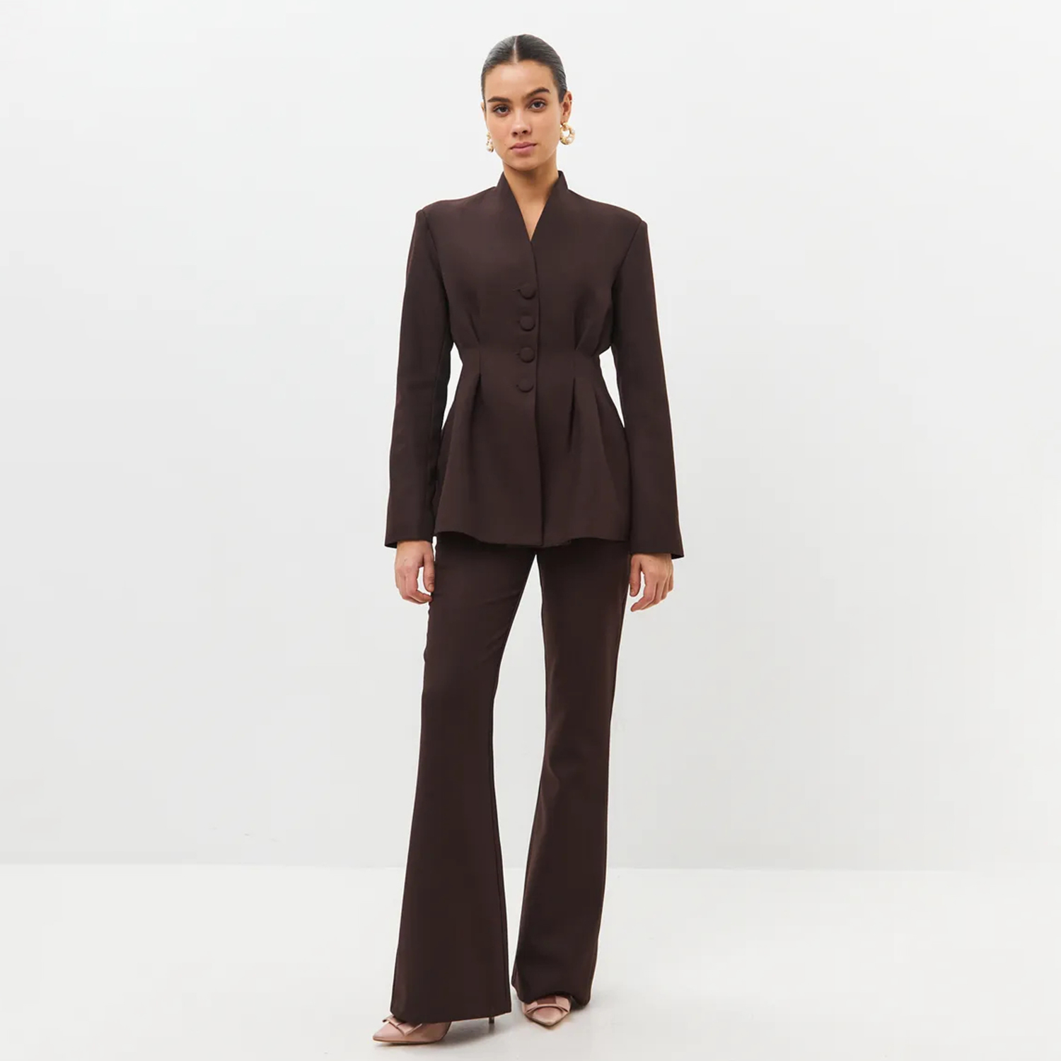 Men'S Fashion Nova - NOVA Women's Tailored Waist Peplum Blazer