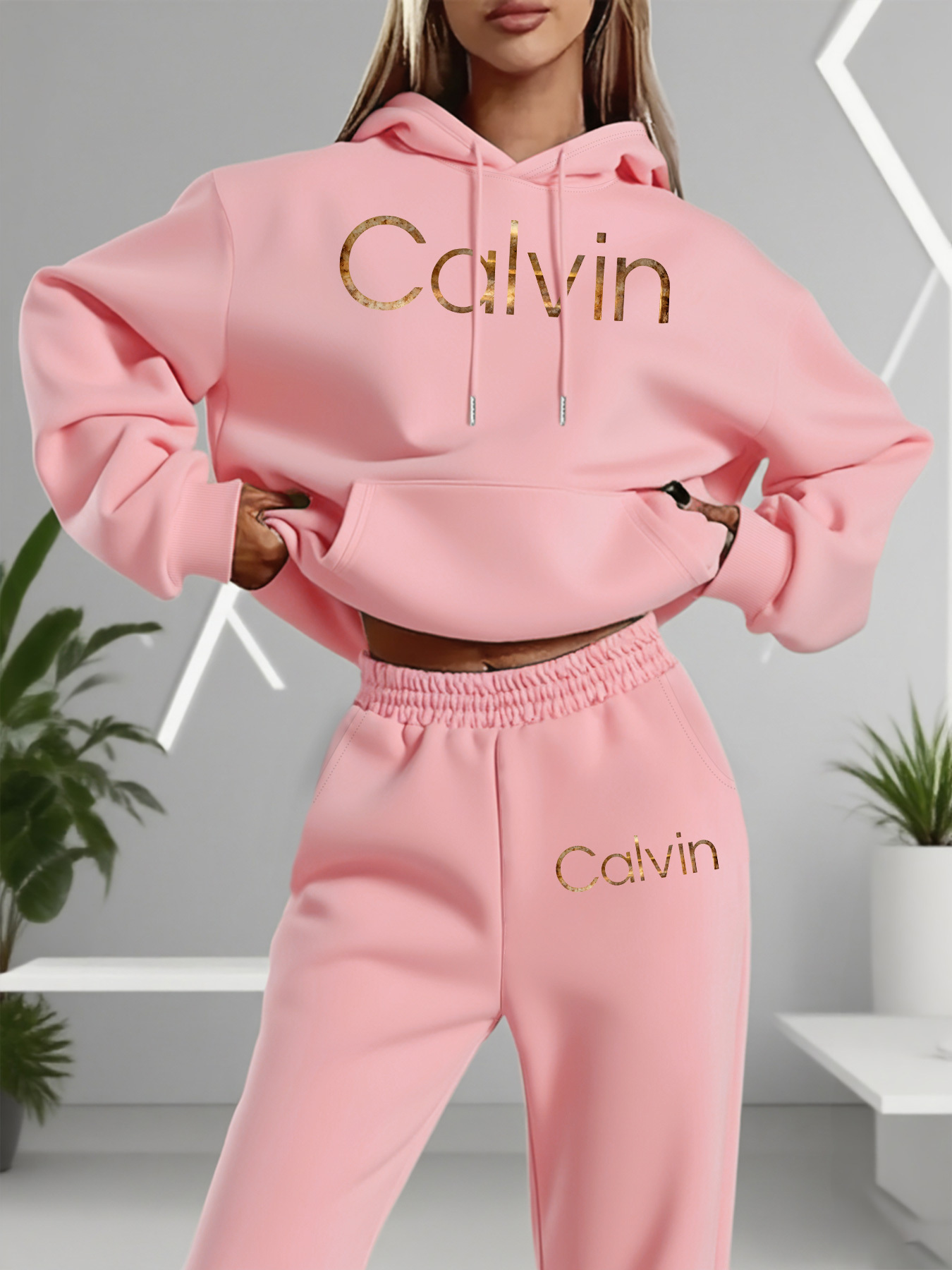 Mens Fashion Style - Women's fashion pullover and pants set,