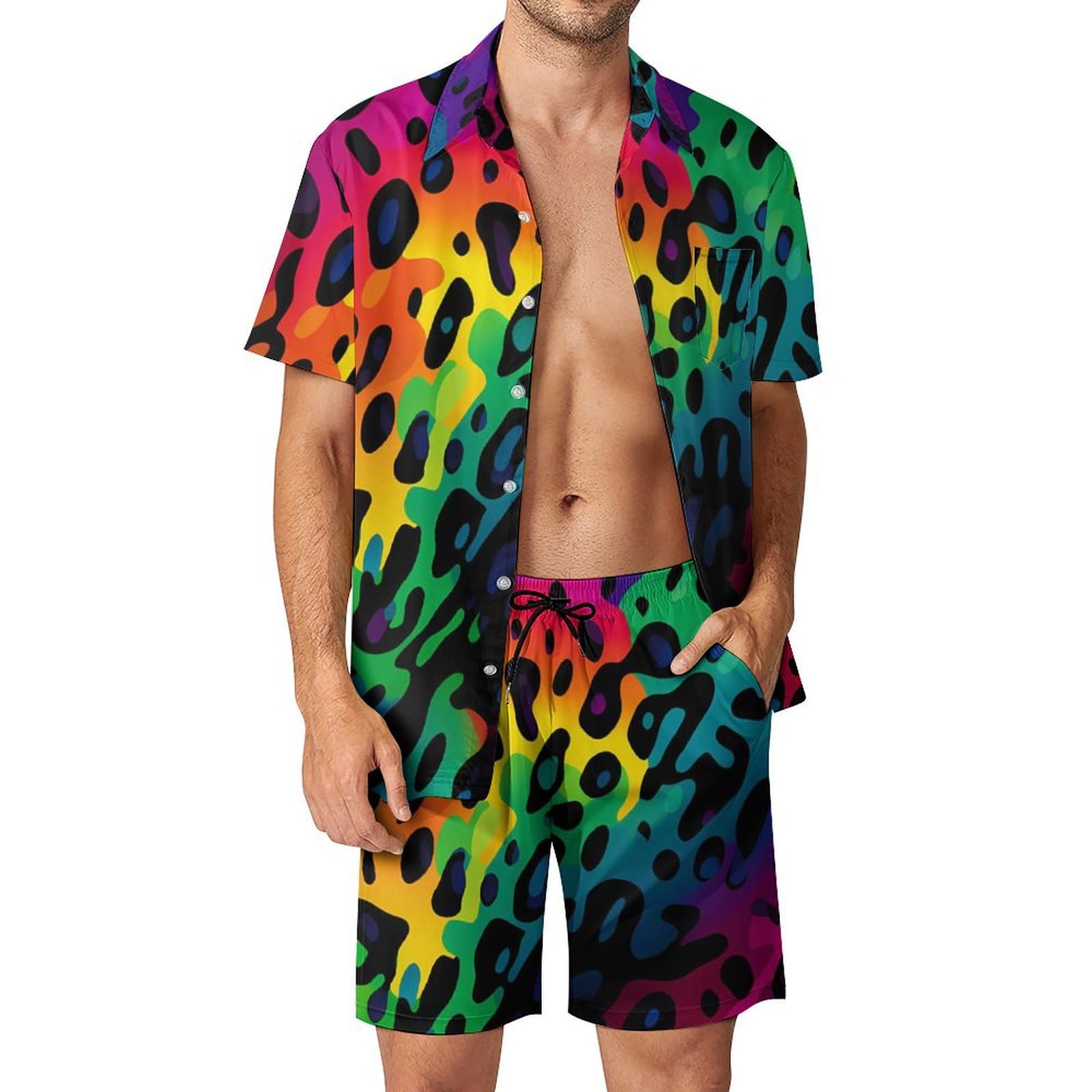 Mens Fashion Style - Summer Irregular Geometric 3D Print Men