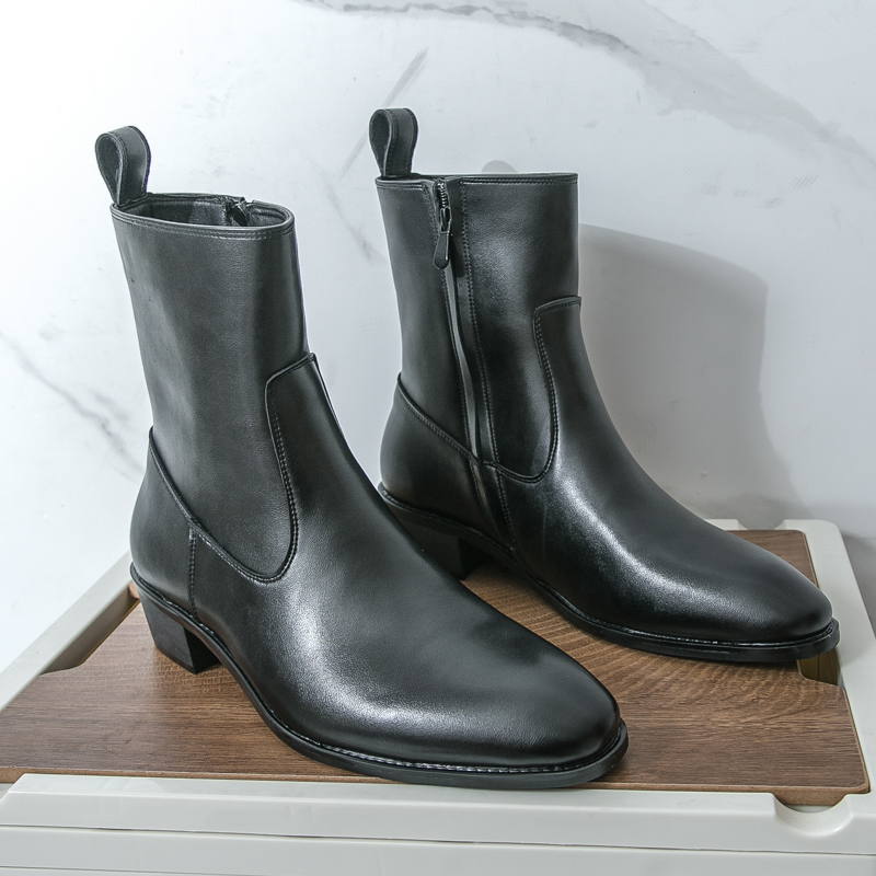 Chelsea Boots Men - New English Style Chelsea Long Boots