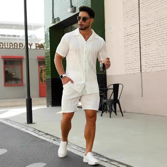 Men's 2 Piece Outfits Short Sl - огляд і ціна Mens Fashion Style