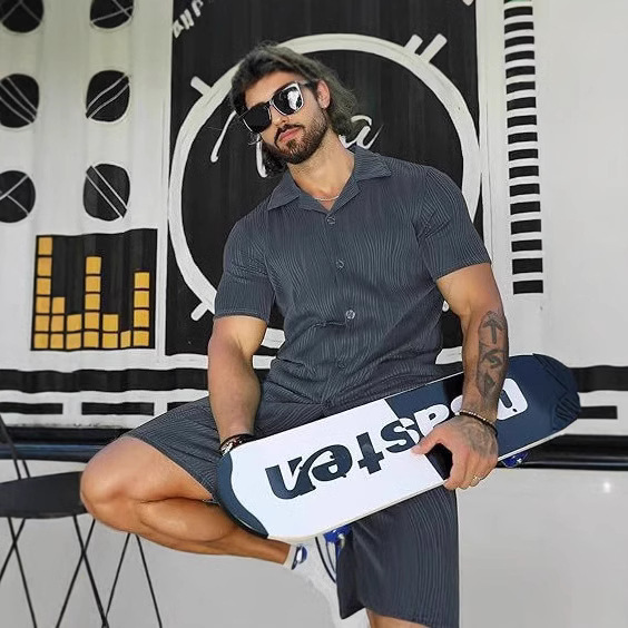 Men's 2 Piece Outfits Short Sl - огляд і ціна Mens Fashion Style