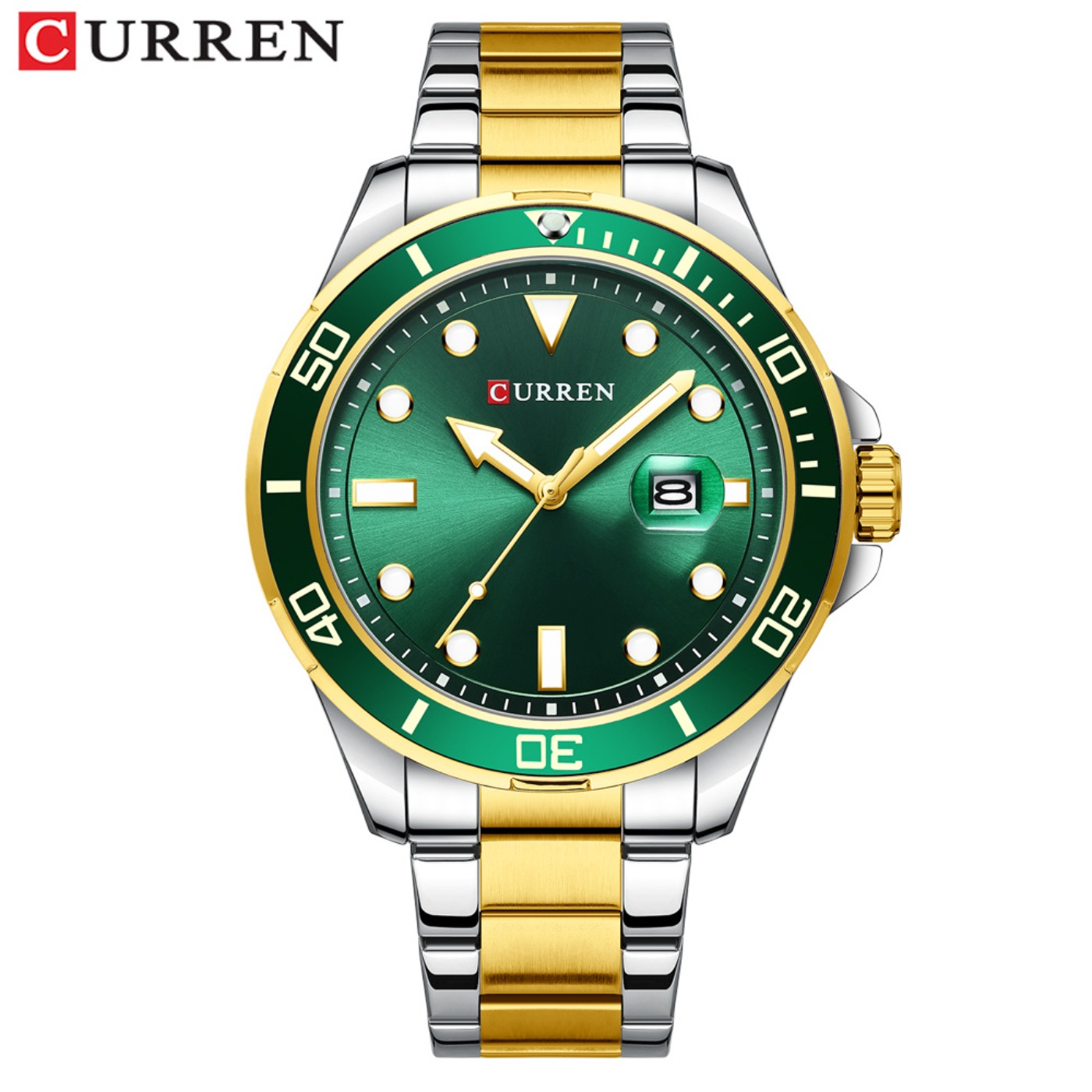 CURREN New Green Water Ghost S - огляд і ціна Fashion Mens Watches