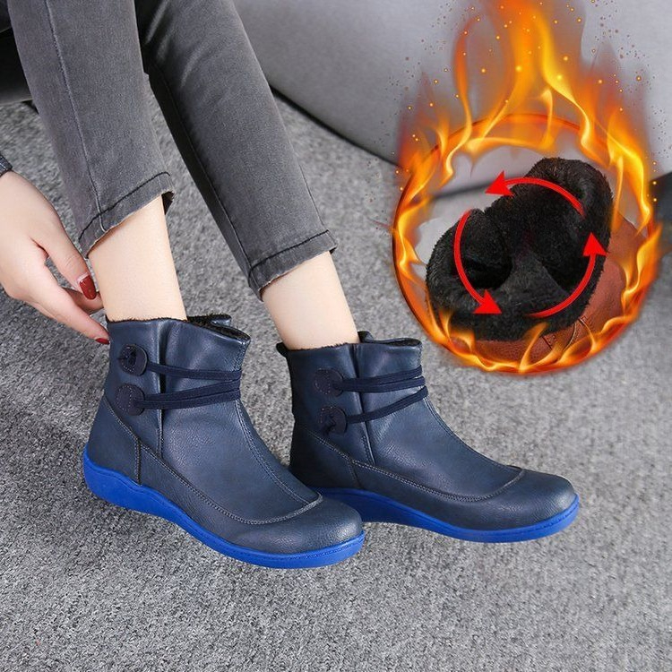 Women Vintage Round Toe PU Lea - огляд і ціна Men'S Fashion Plus