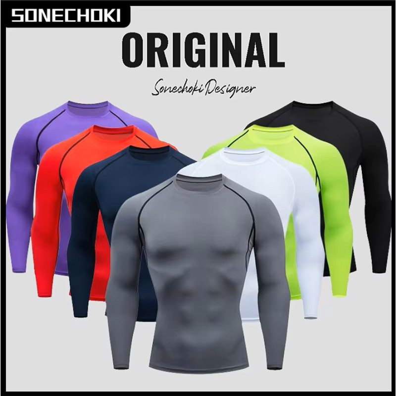 Men's T-shirt Men Running Spor - огляд і ціна Compression Shirt Workout