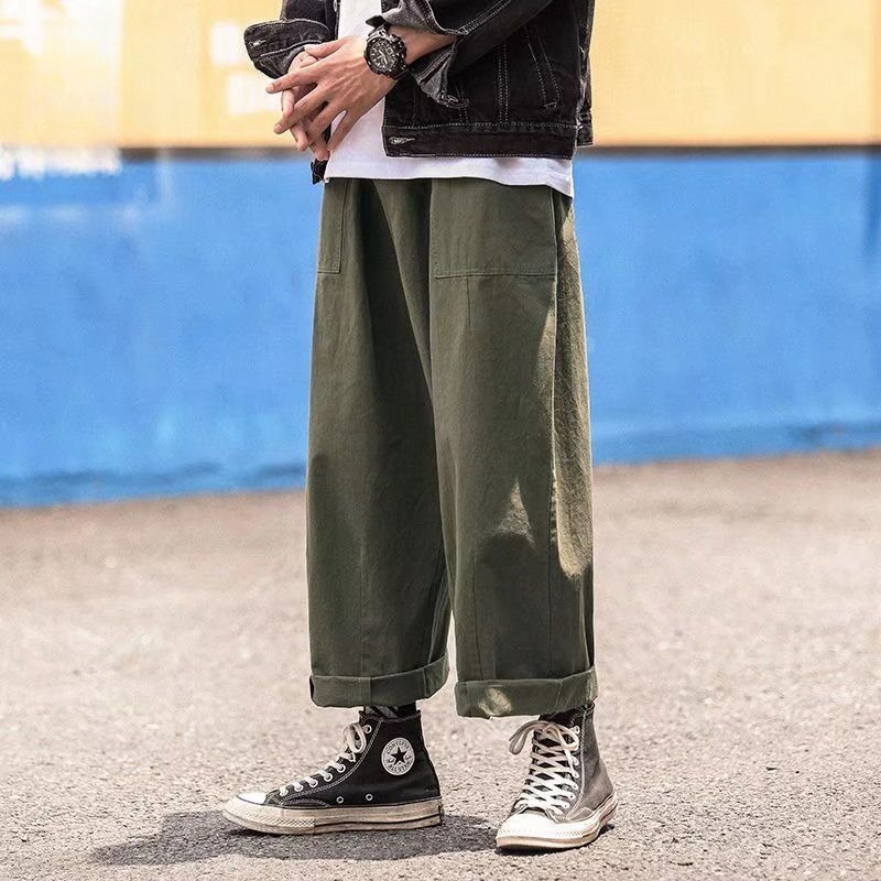 Men's 100% Cotton Japanese Sty - огляд і ціна Mens Fashion Cargo Pants