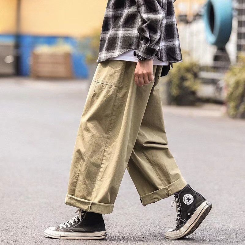 Men's 100% Cotton Japanese Sty - огляд і ціна Mens Fashion Cargo Pants