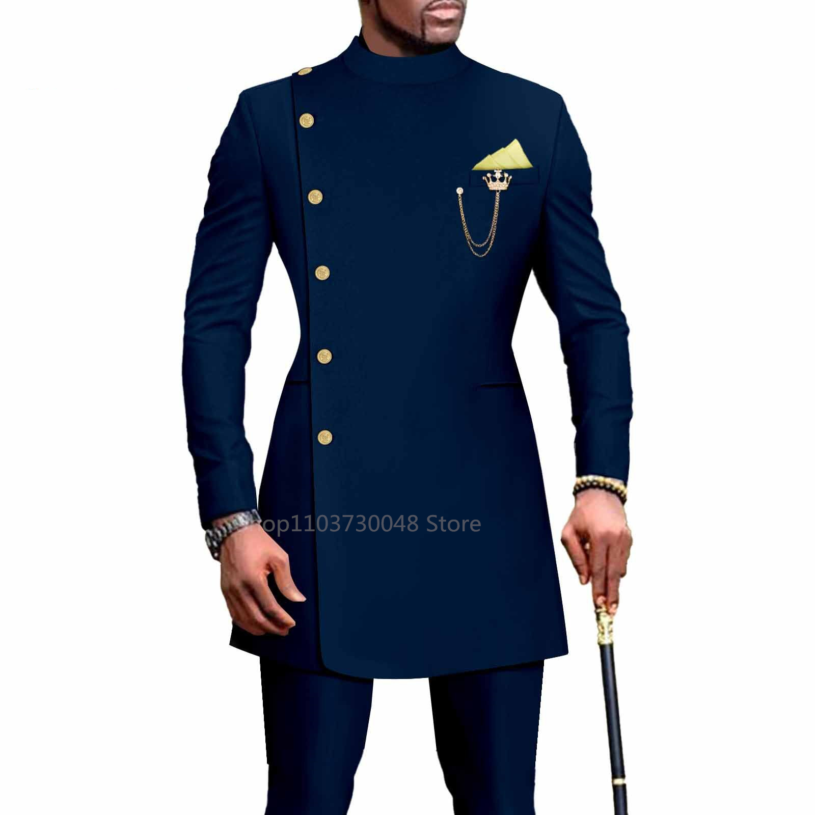 African Design Slim Fit 2 Piec - огляд і ціна Slim Fit Blazer Men