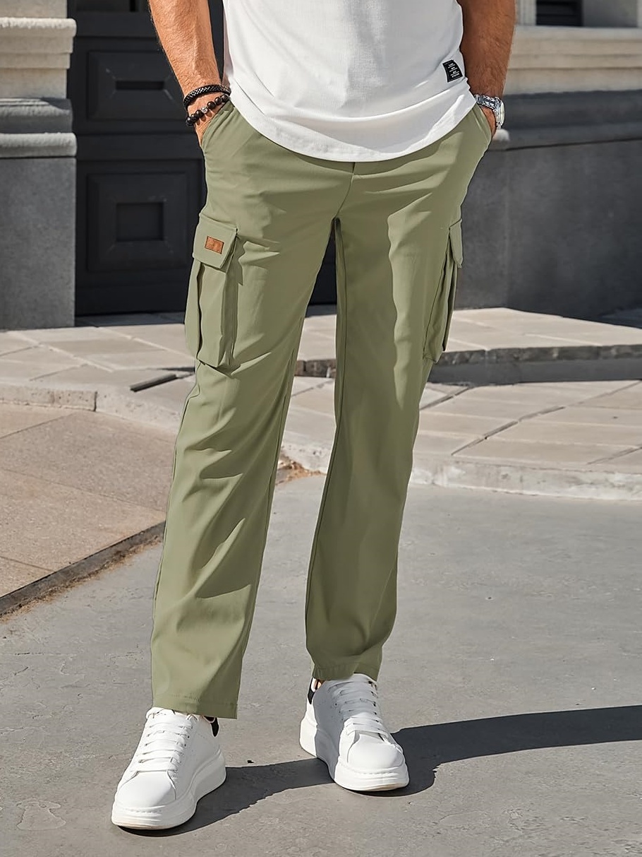 Men's Spring and Autumn Fashio - огляд і ціна Mens Fashion Cargo Pants