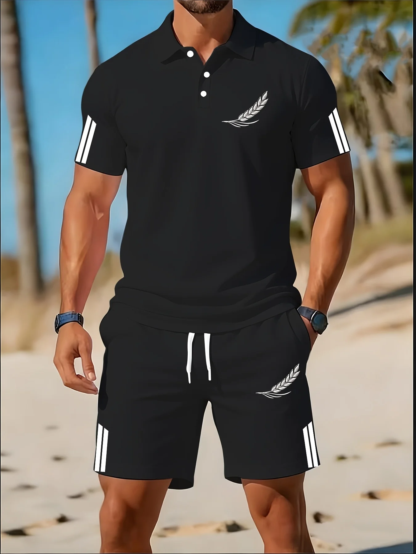 Summer new men's polo shirt se - огляд і ціна Polo Shirt Slim