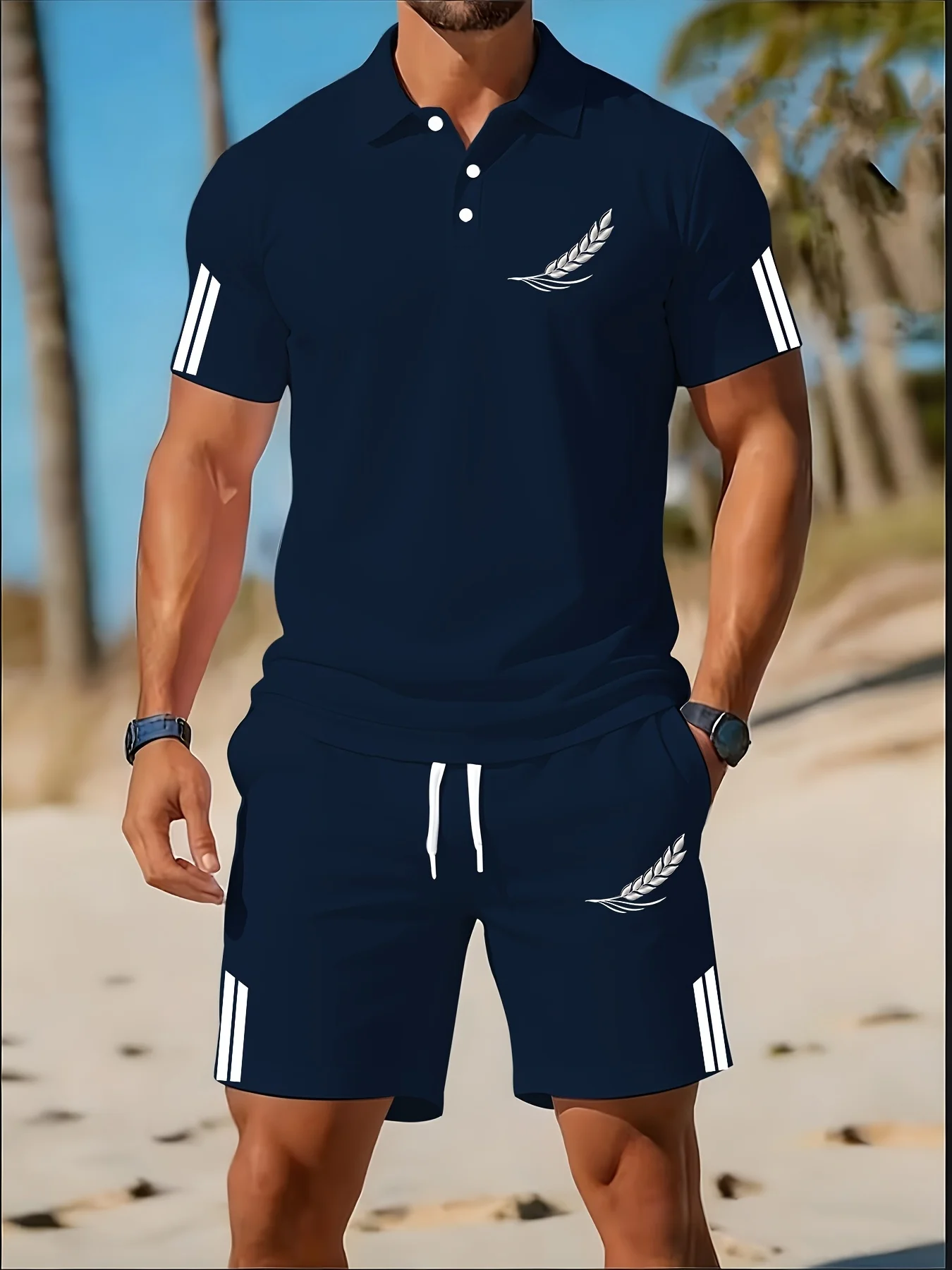 Summer new men's polo shirt se - огляд і ціна Polo Shirt Slim