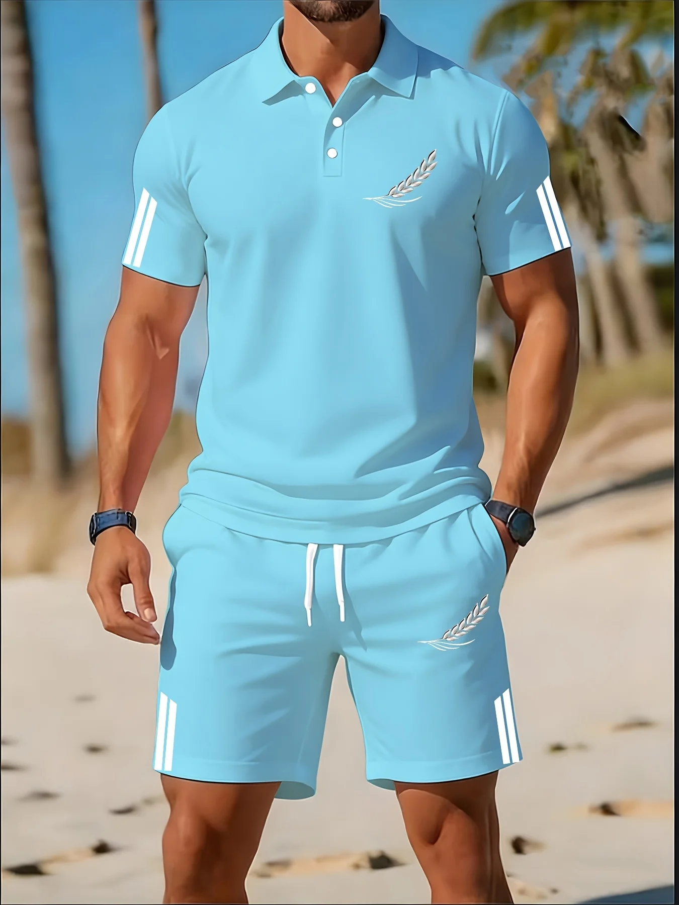 Summer new men's polo shirt se - огляд і ціна Polo Shirt Slim