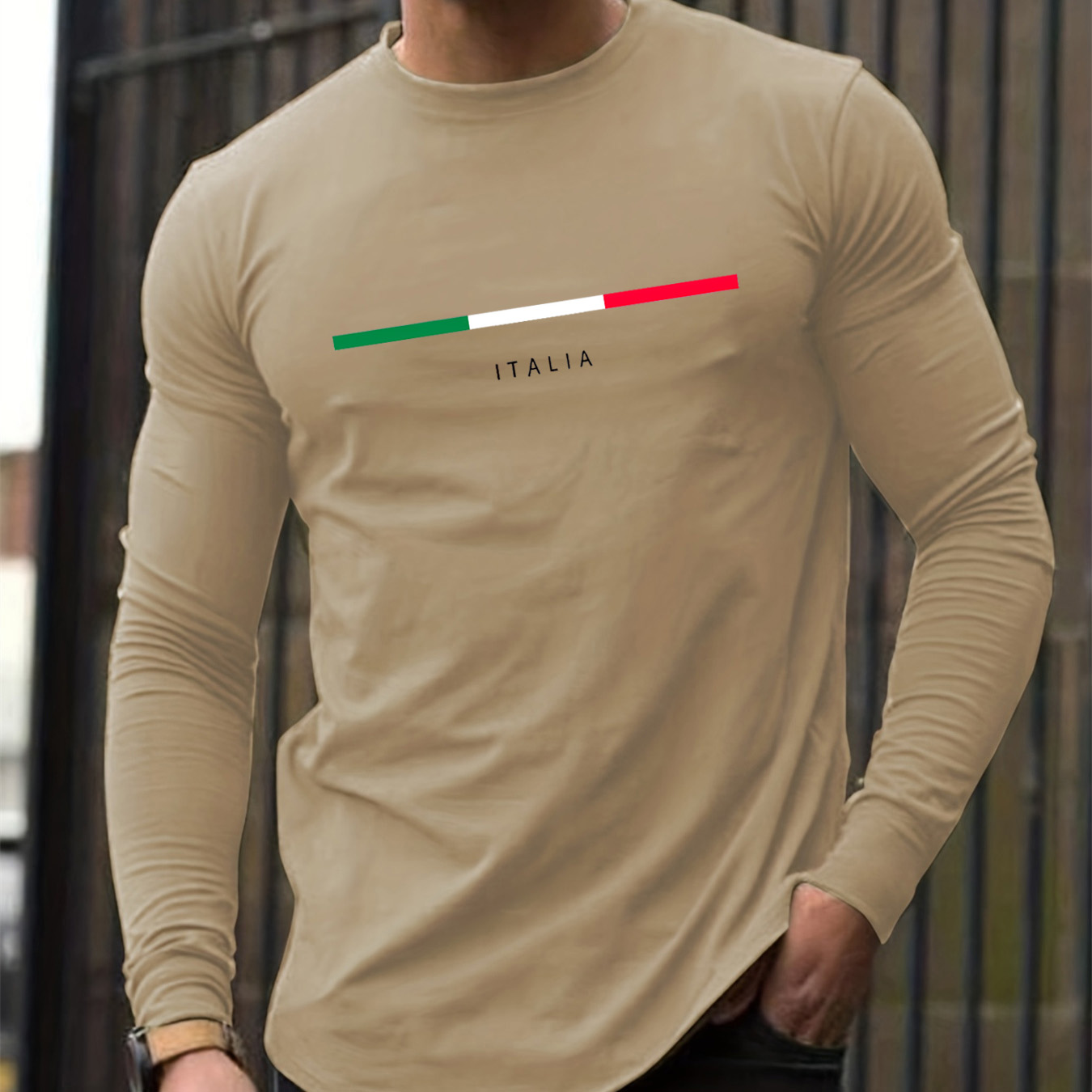 100% pure cotton men's long sl - огляд і ціна Mens Fashion Summer