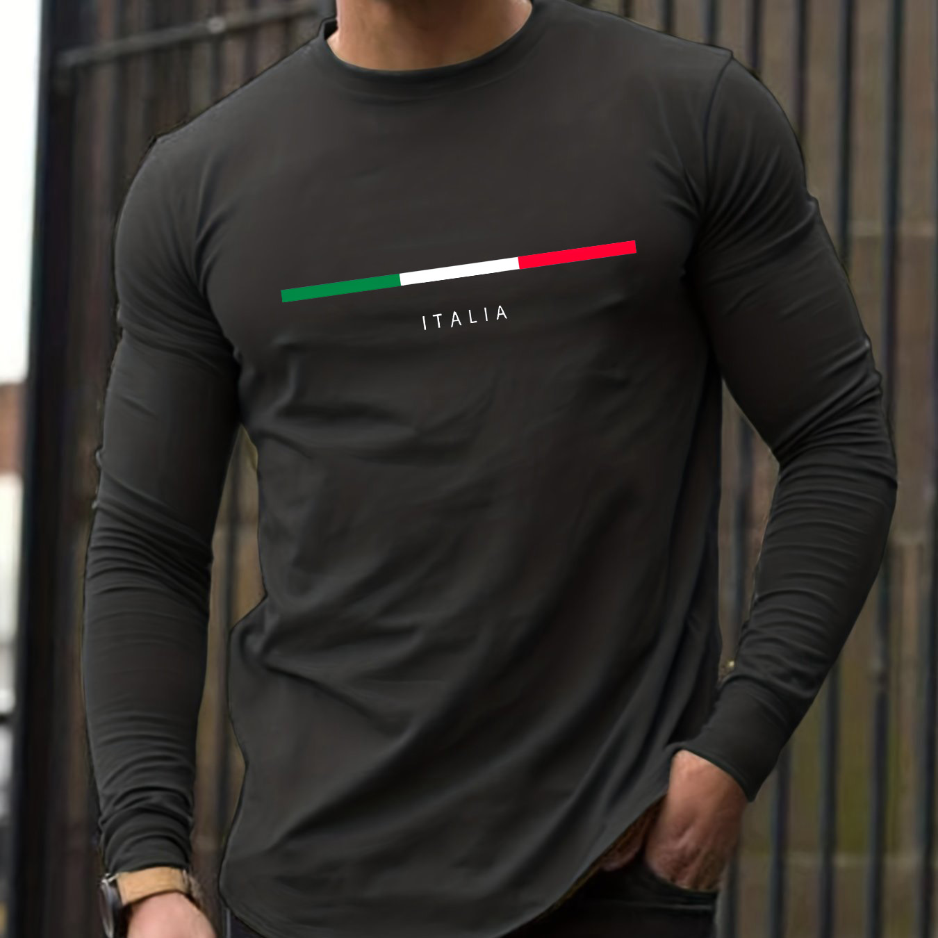 100% pure cotton men's long sl - огляд і ціна Mens Fashion Summer