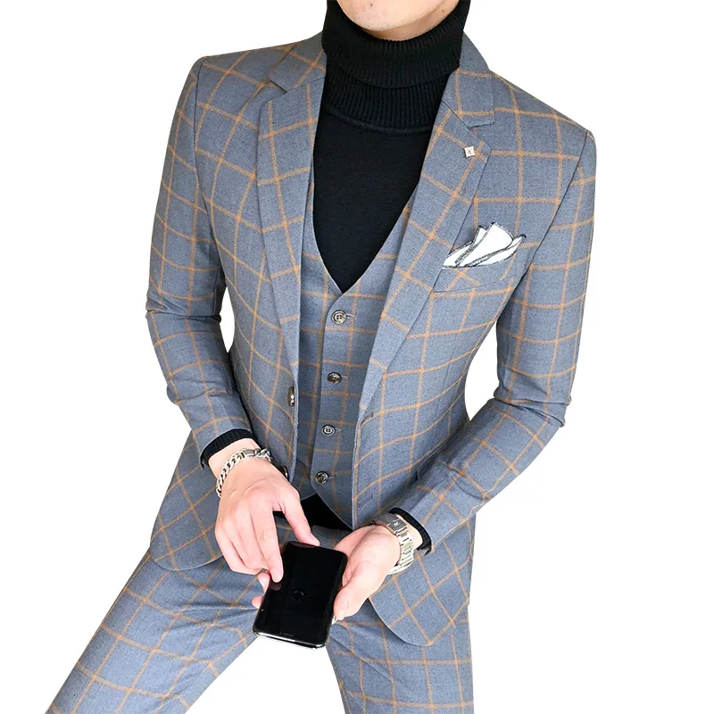 Blazer and Vest and Pants / Bo - огляд і ціна Men'S Dress Pants Fashion
