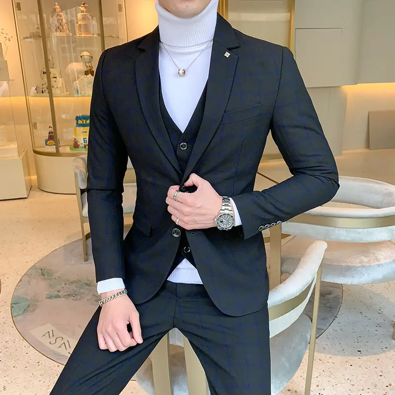 Blazer and Vest and Pants / Bo - огляд і ціна Men'S Dress Pants Fashion