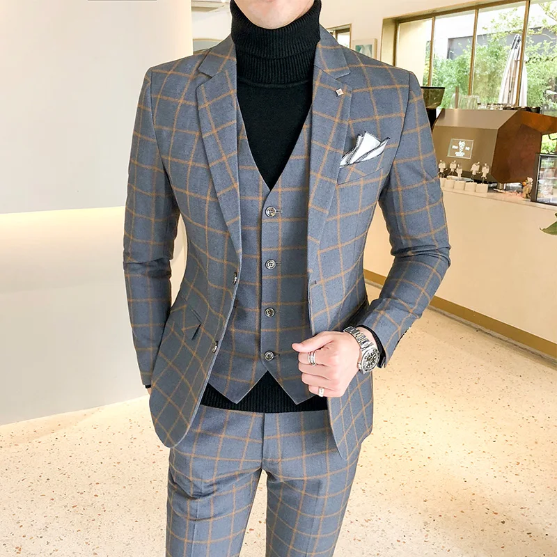 Blazer and Vest and Pants / Bo - огляд і ціна Men'S Dress Pants Fashion