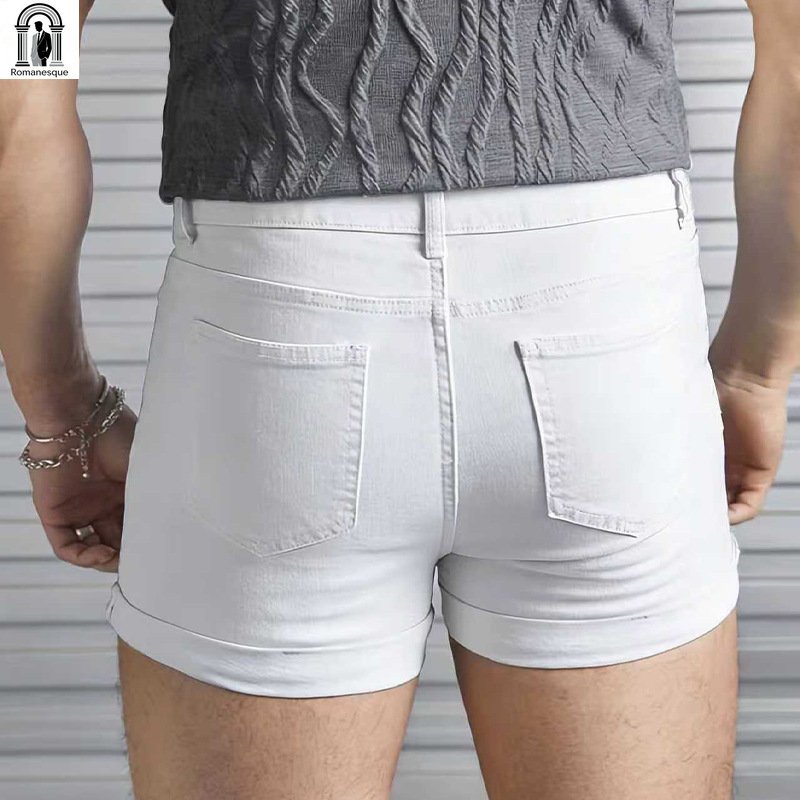 Men's Sexy Slim Fit White Deni - огляд і ціна Men Fashion Jeans