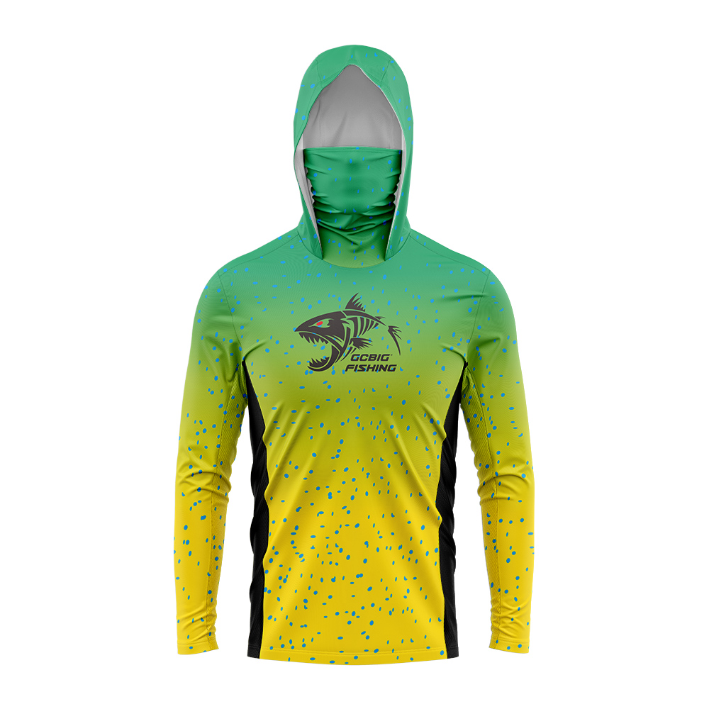 UPF50+ Hooded Fishing Shirt Bu - огляд і ціна Mens Fashion Summer