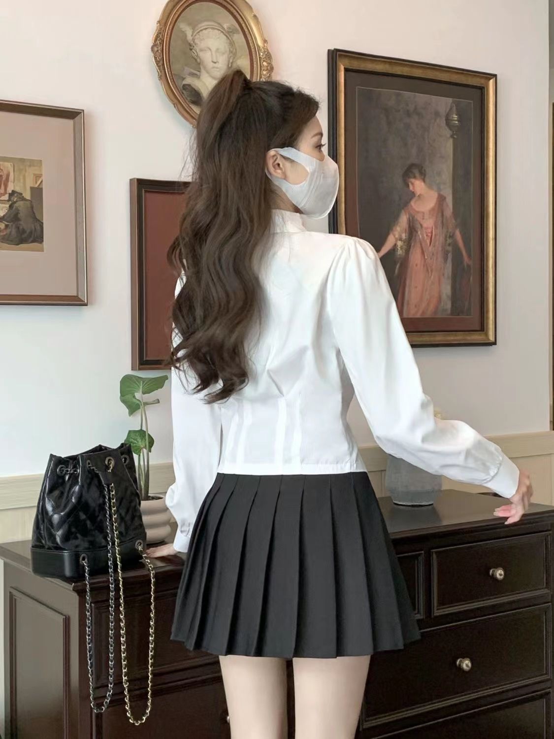 2000s White Long sleeve Vintag - огляд і ціна Polo Shirt Slim