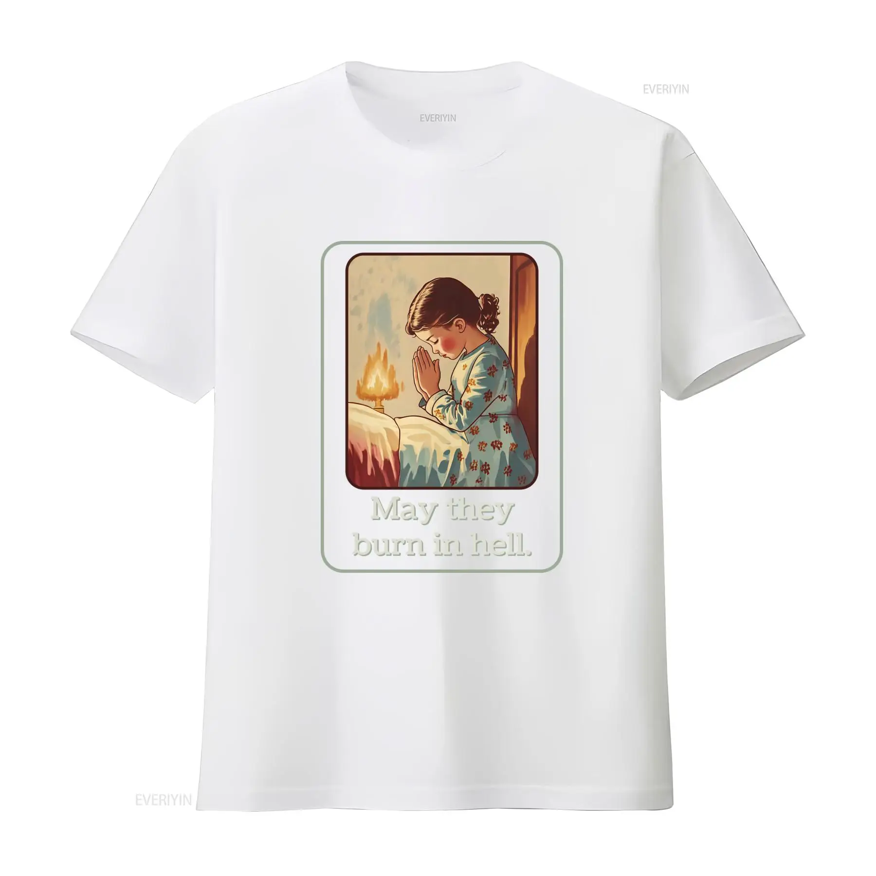 May They Burn In Hell T Shirt  - огляд і ціна 1950S Fashion Men'S