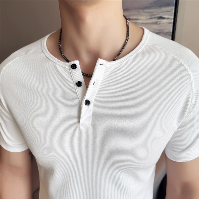Men's Slim Fit Henley T-Shirt  - огляд і ціна Muscle Tee Workout
