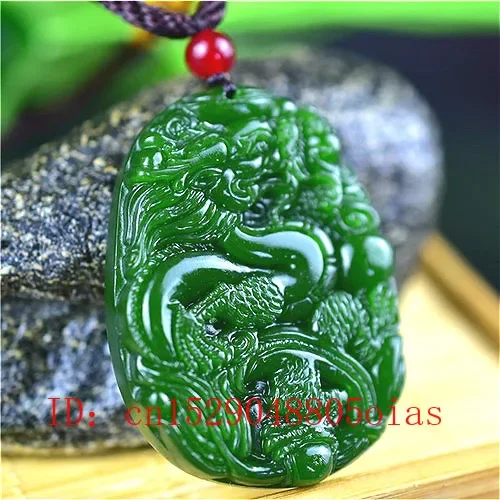 Natural Green Chinese Jade Dra - огляд і ціна Men'S Fashion Accessories