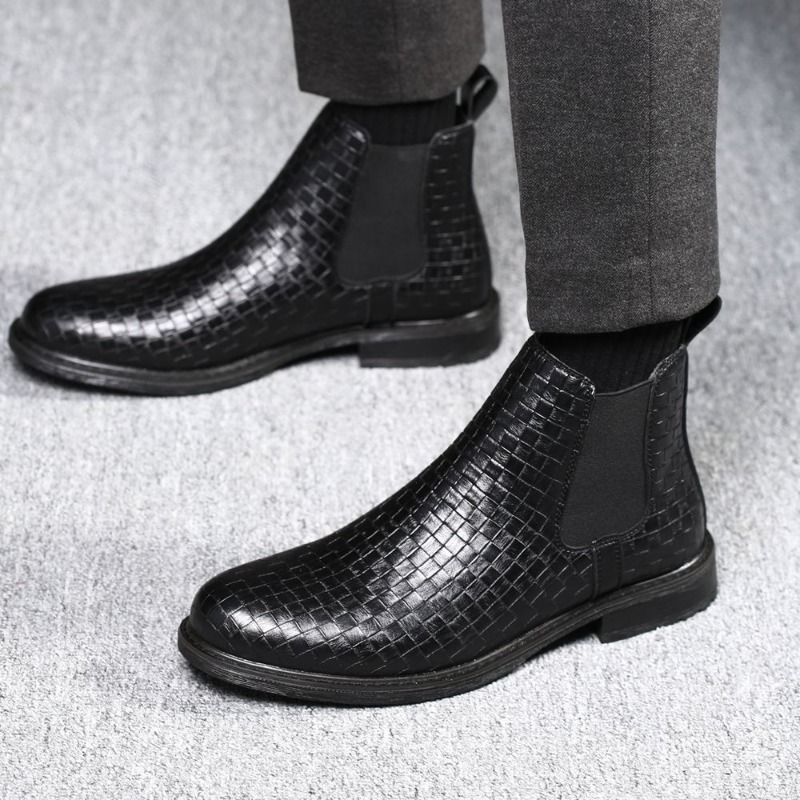 Men's Woven Pattern Chelsea Bo - огляд і ціна Chelsea Boots Men