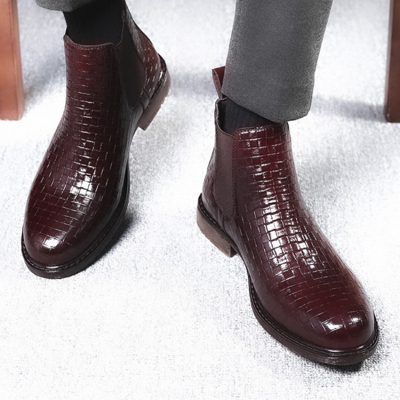 Men's Woven Pattern Chelsea Bo - огляд і ціна Chelsea Boots Men