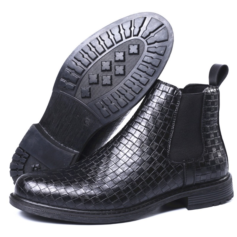 Men's Woven Pattern Chelsea Bo - огляд і ціна Chelsea Boots Men