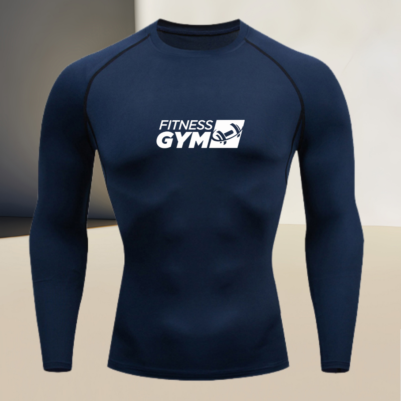 Men's round Neck Long Sleeve G - огляд і ціна Compression Shirt Workout