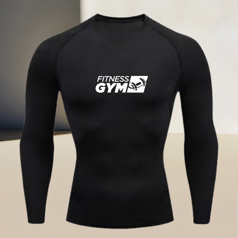 Men's round Neck Long Sleeve G - огляд і ціна Compression Shirt Workout