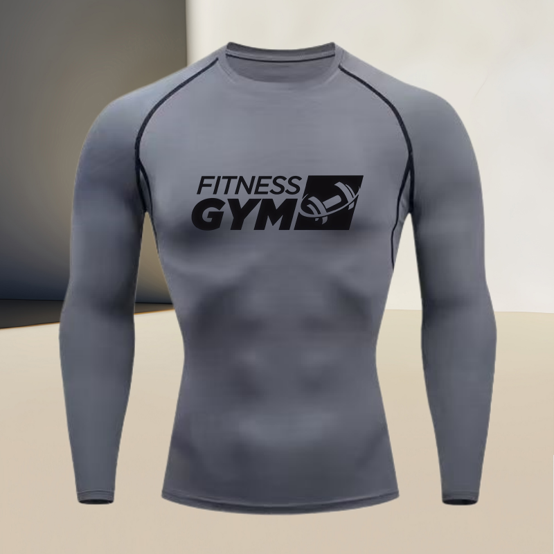 Men's round Neck Long Sleeve G - огляд і ціна Compression Shirt Workout