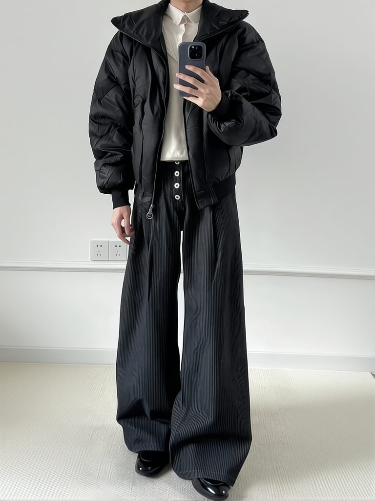 Old Money Men Wide Leg Suit Pa - огляд і ціна Men'S Dress Pants Fashion