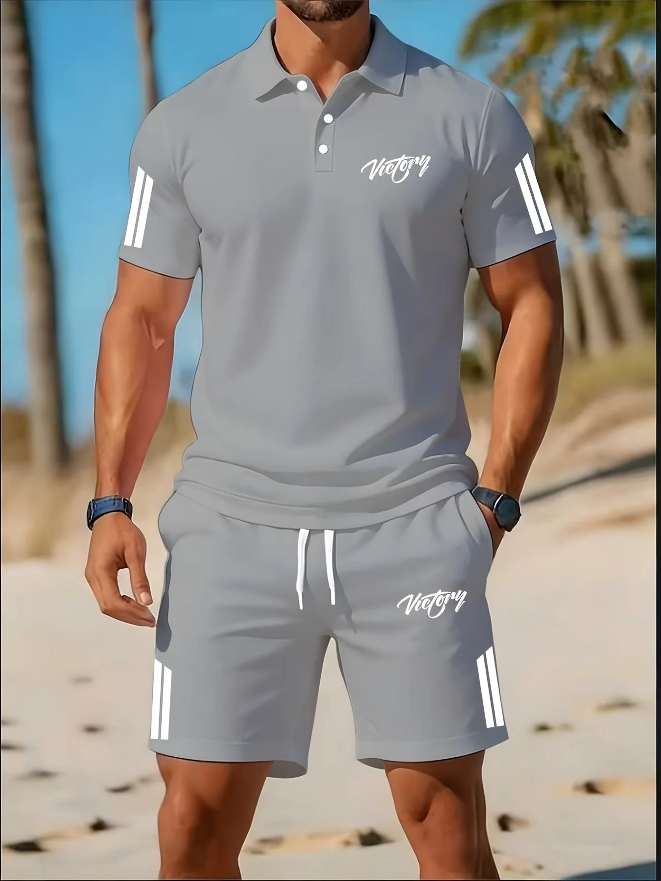 Summer new men's polo shirt se - огляд і ціна Polo Shirt Slim
