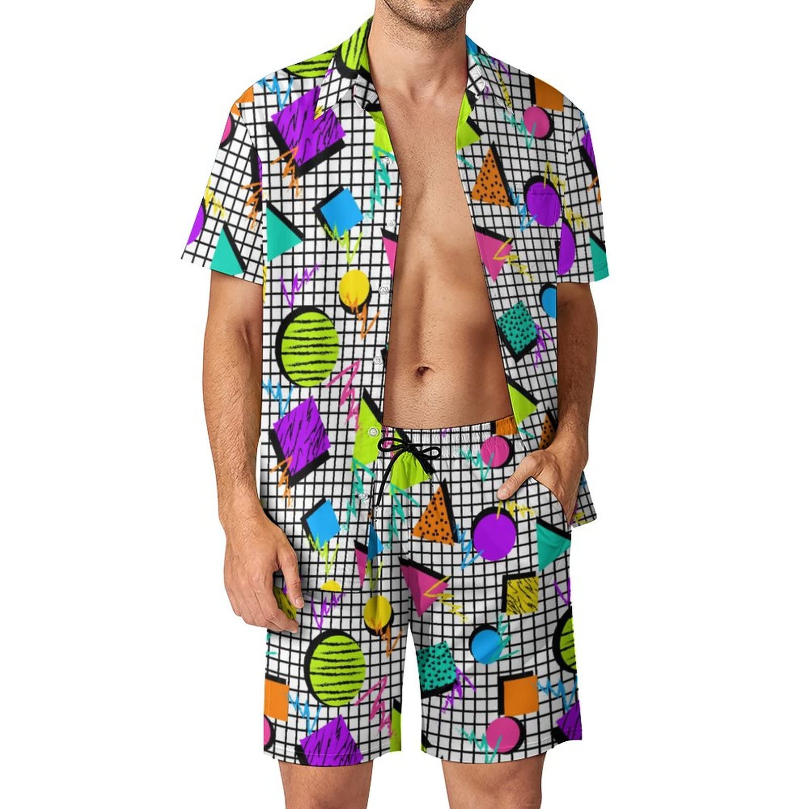 Summer Irregular Geometric 3D  - огляд і ціна Mens Fashion Style