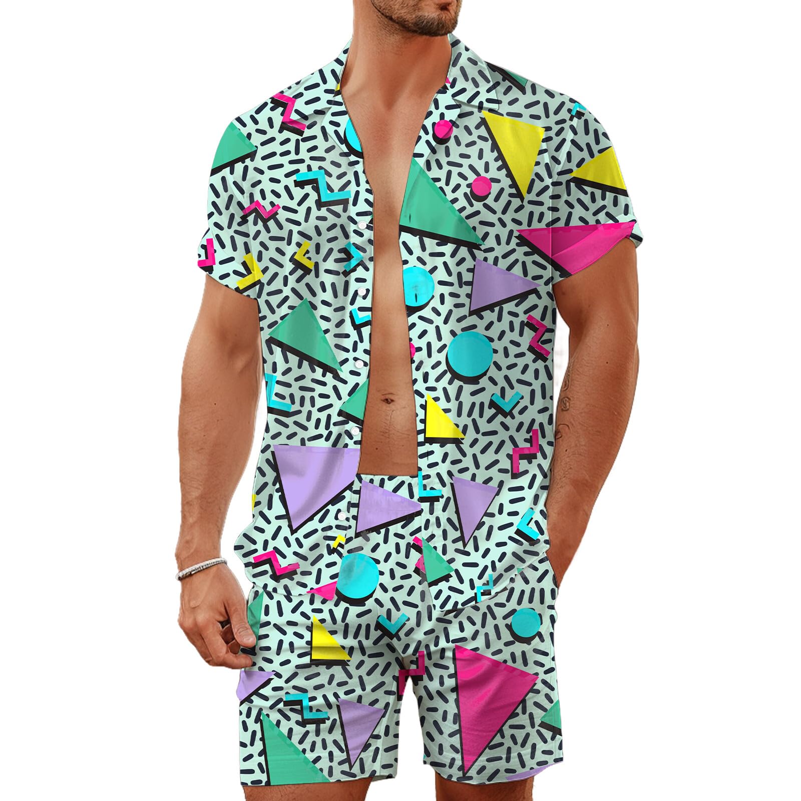 Summer Irregular Geometric 3D  - огляд і ціна Mens Fashion Style