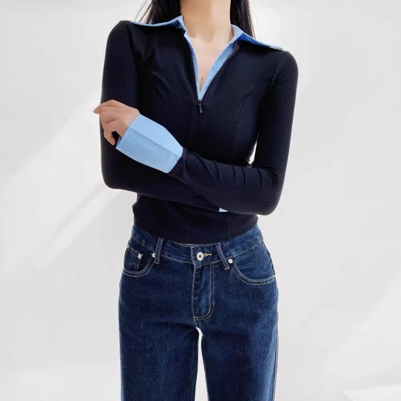 Polo Neck Fake Two Contrast Pa - огляд і ціна Polo Shirt Slim