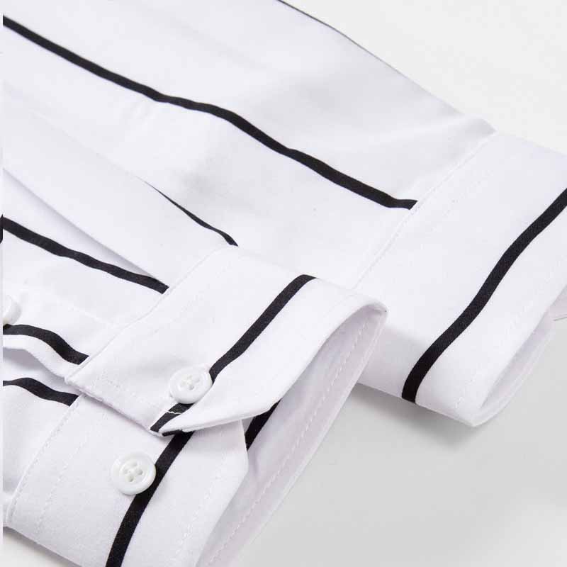 Men's Striped Dress Shirt Long - огляд і ціна Mens Fashion Dress Shirts