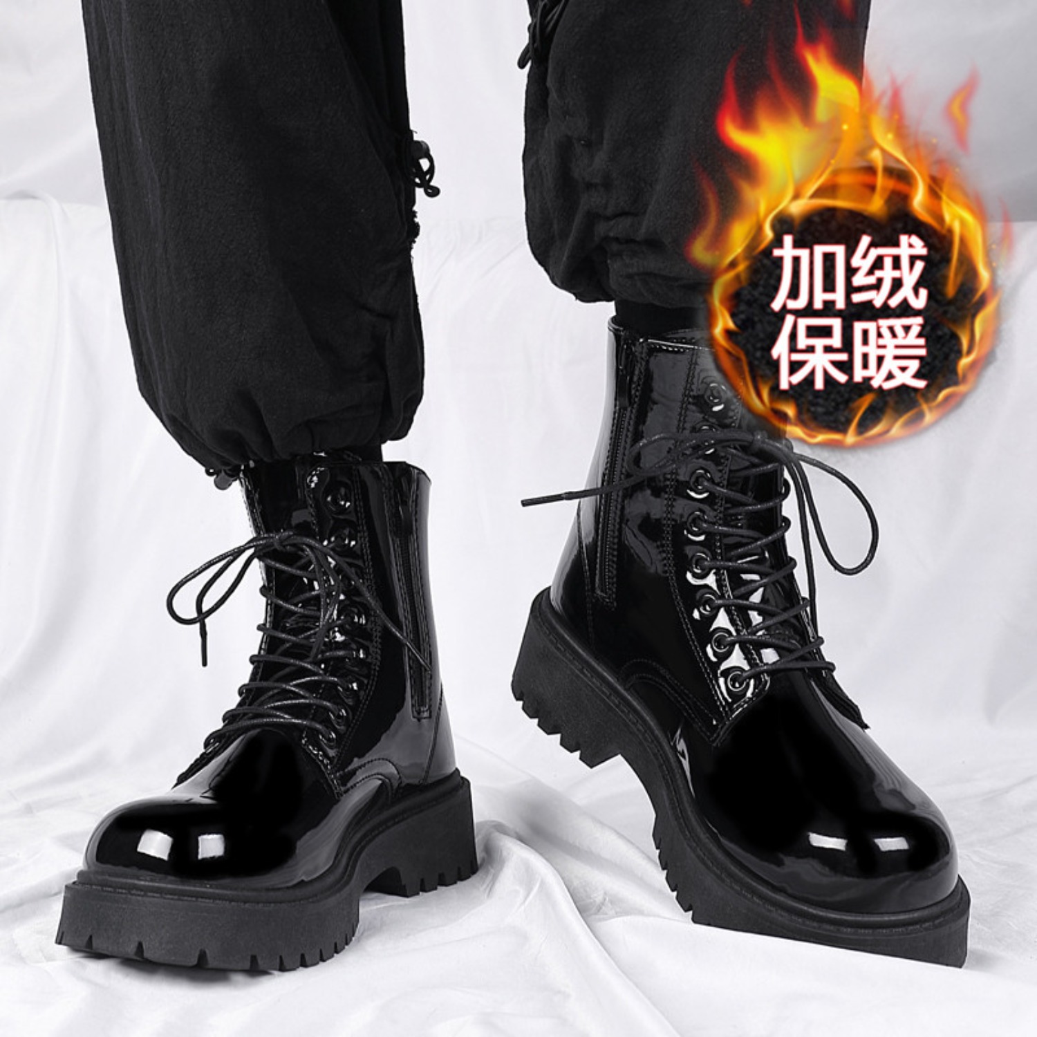 Men's warm plush high-top boot - огляд і ціна Men'S Fashion Plus