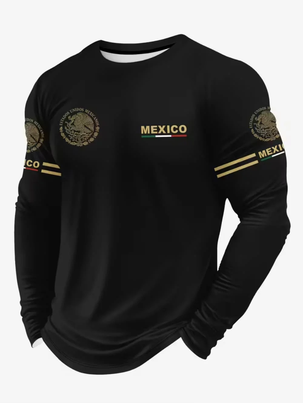 Men's Mexico Eagle Print T‑Shi - огляд і ціна Mens Fashion Style