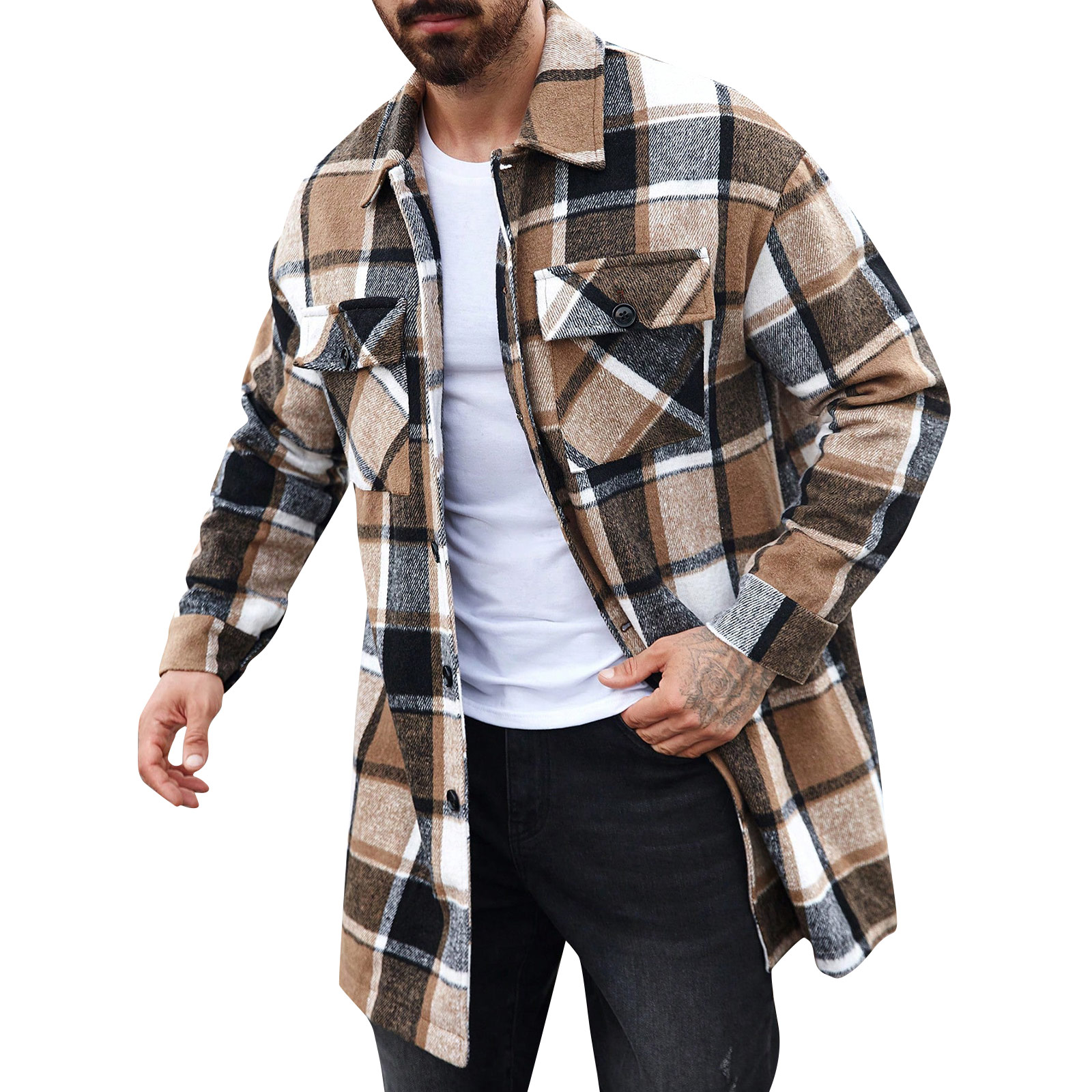 Double Pocket Trench Coat Men' - огляд і ціна Men'S Fashion X