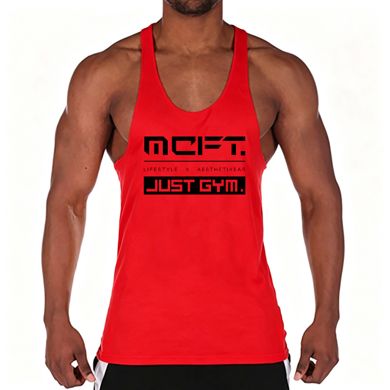 Running Men Cotton Gym Vest Ta - огляд і ціна Muscle Tee Workout