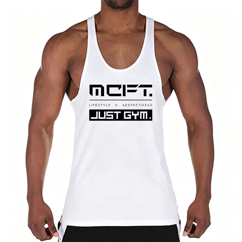 Running Men Cotton Gym Vest Ta - огляд і ціна Muscle Tee Workout
