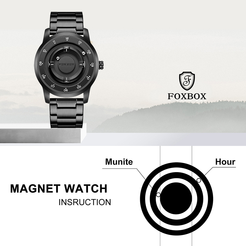 LIGE FOXBOX Fashion Man Magnet - огляд і ціна Fashion Mens Watches