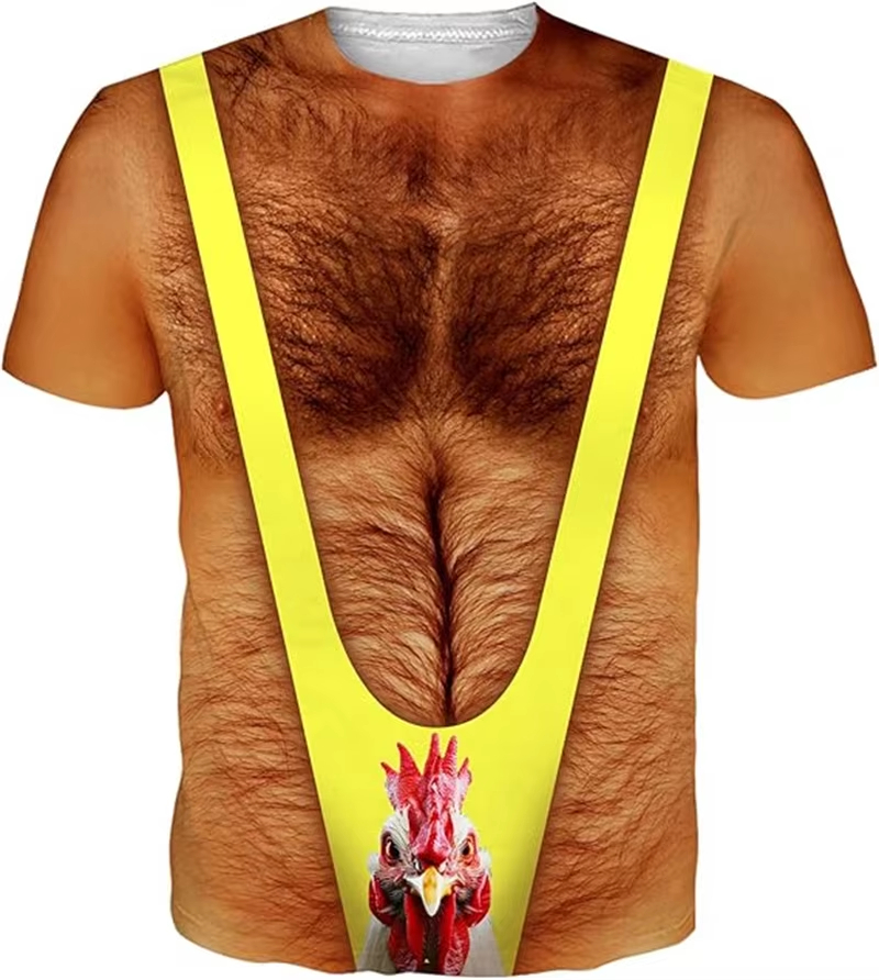 New Funny Muscle Pattern 3D Pr - огляд і ціна Muscle Tee Workout